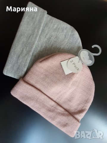 нов к-т 2 броя зимни шапки за момиче, снимка 3 - Шапки, шалове и ръкавици - 30221178