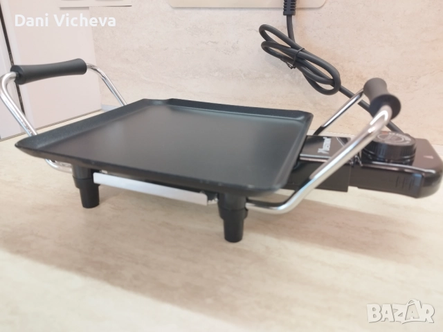 Тава/скара/плоча за печене BESTRON ABP600 Plancha, 1000 W, снимка 4 - Печки, фурни - 52870358