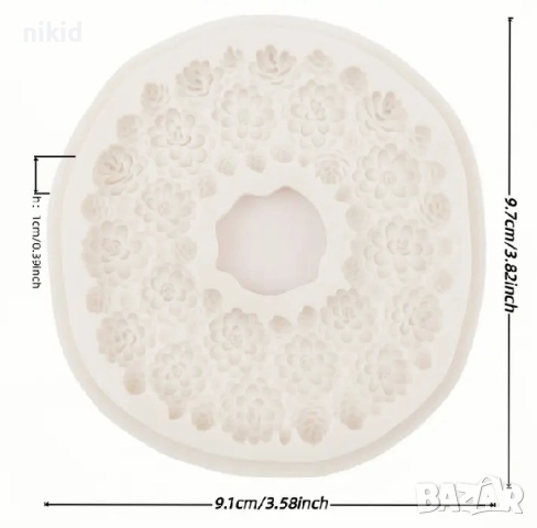 Венец от шишарки шишарка силиконов молд форма декор украса, снимка 2 - Форми - 52217591