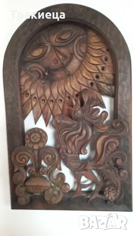 УНИКАЛНА БЪЛГАРСКА ДЪРВОРЕЗБА ДАТИРАНА И ПОДПИСАНА, снимка 10 - Антикварни и старинни предмети - 48771589