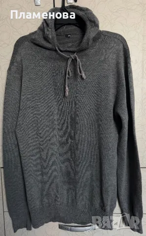 Мъжки вълнен суичър - L, снимка 2 - Суичъри - 49142854