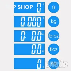 Акумулаторна кухненска везна 15 кг Лед с иноксово покритие, снимка 10 - Електронни везни - 49132738