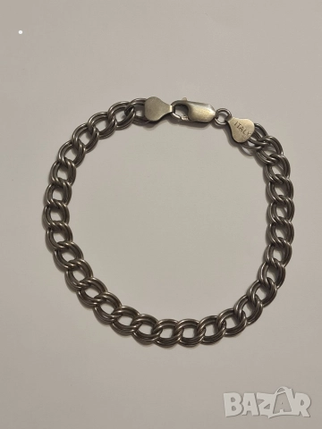 Гривна сребърна 925 Италиянска, снимка 3 - Гривни - 52931293