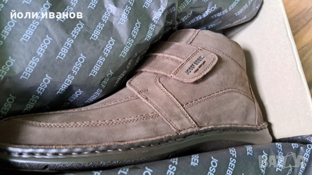 JOSEF SEIBEL-кожени зимни обувки ,нови 43 номер, снимка 3 - Мъжки боти - 52974017