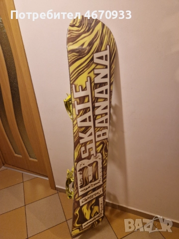 Сноуборд LIBTech Skate banana BTX 159 W, black/yellow Hybrid/rocker , снимка 3 - Зимни спортове - 52682766