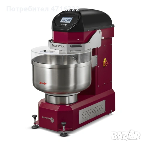 Професионална спирална тестомесачка – 80 kg, 131 литра