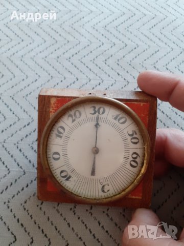 Стар механичен термометър #3, снимка 2 - Антикварни и старинни предмети - 29610668