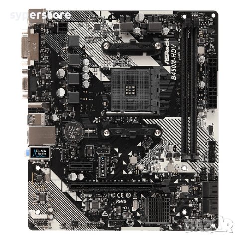 Дънна платка за компютър, ASROCK B450M-HDV R4.0, SS300141, снимка 2 - Дънни платки - 38382226