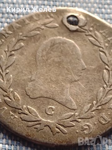 Сребърна монета 20 кройцера 1809г. Франц втори Прага Австрия 14925, снимка 5 - Нумизматика и бонистика - 42900168
