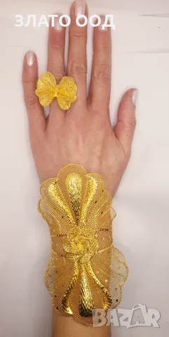 Златни гривни Дубайска линия, снимка 2 - Гривни - 49573777