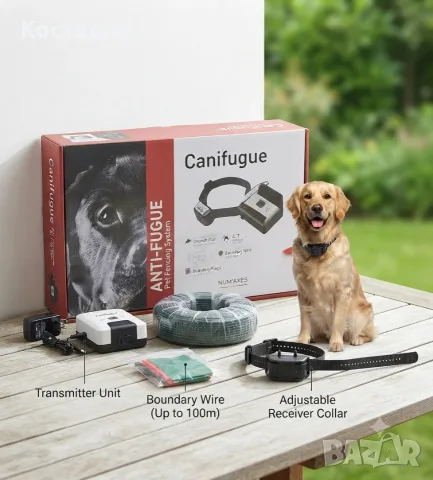 Електронна скрита ограда за кучета Canifugue (Num'Axes) – Сигурна защита за вашия двор!