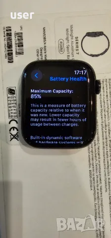 APPLE WATCH SERIES 7 45 mm., снимка 8 - Смарт гривни - 48484224