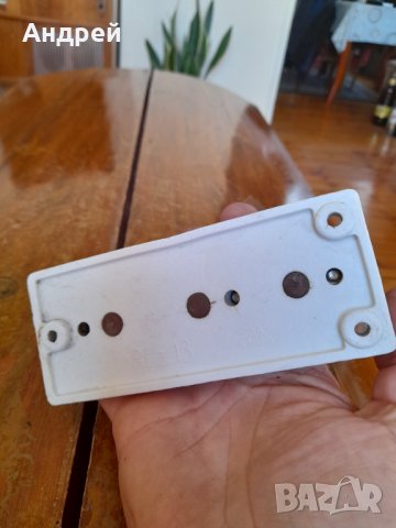 Стар порцеланов антенен включвател,изключвател, снимка 6 - Антикварни и старинни предмети - 42664875
