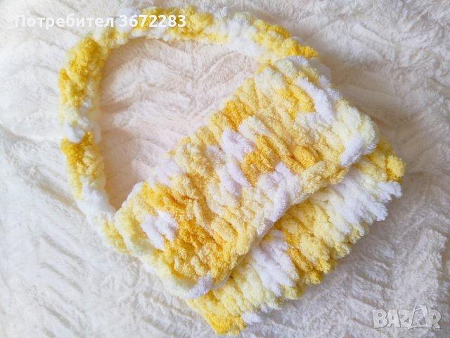 Ръчно плетена чанта от мека прежда, снимка 5 - Чанти - 44200889