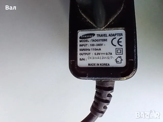 Зарядно за SAMSUNG модел TAD037EBE, снимка 2 - Samsung - 48096411
