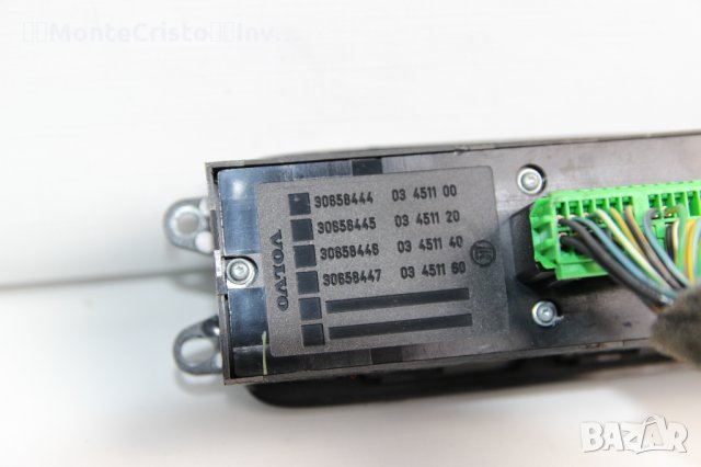 Панел бутони ел.стъкла Volvo V50 (2003-2007г.) 30658444 / 03 4511 00 / 03451100, снимка 3 - Части - 35534488