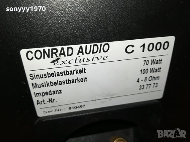 CONRAD-SPEAKER SYSTEM-ВНОС SWISS 3108221820, снимка 10 - Тонколони - 37859834
