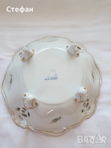 Ажуре съд Dresden , снимка 6 - Антикварни и старинни предмети - 54346236