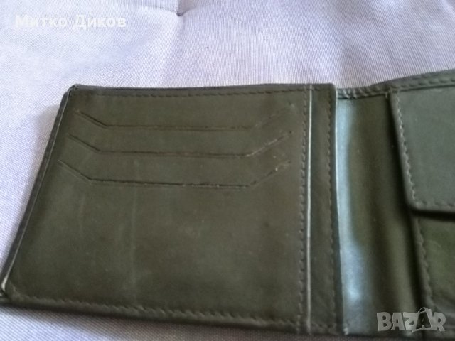 Немски портфейл 120х95мм естествена кожа /echt leder/ нов, снимка 7 - Портфейли, портмонета - 42418781