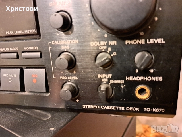 Продавам много запазен триглав дек Sony TC-K 670, снимка 3 - Декове - 52631913