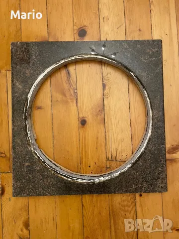 Каменен плот за кръгла мивка