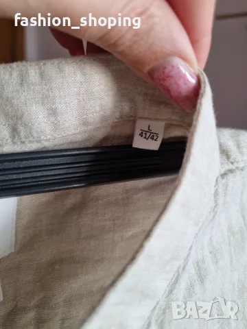 Мъжка риза ( лен и памук) Lindbergh, размер L, снимка 6 - Ризи - 48823462