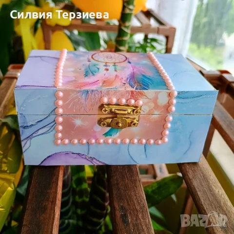 Ръчно изработена дървена кутия , снимка 3 - Декорация за дома - 50609071