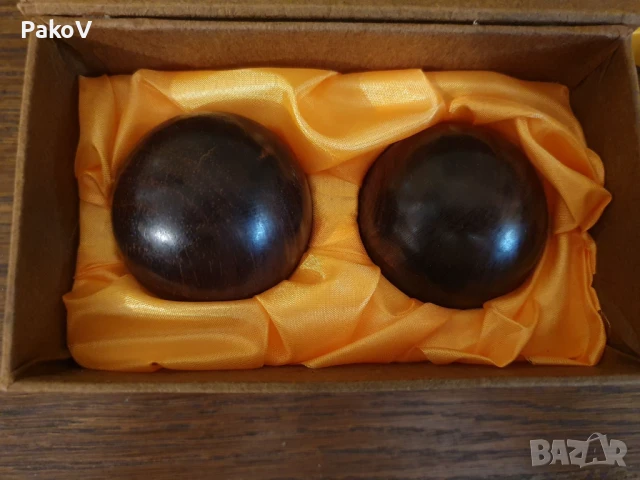  Комплект 2 топки от тиково дърво