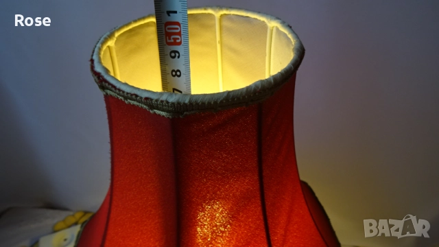 Лампа с фигурка на възрастна двойка, седнала на пейка под дърво. , снимка 14 - Настолни лампи - 52686354