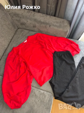 Блуза с обемни ръкави