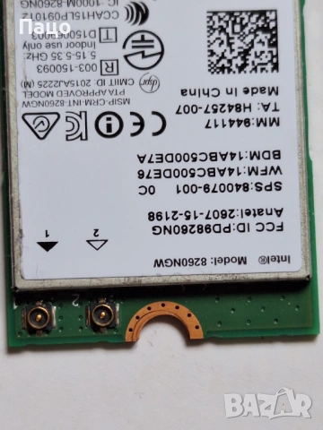 Intel 8260NGW NGFF M.2 Wifi Card Dual Band 802.11ac BT 4.2, снимка 2 - Лаптоп аксесоари - 54098791