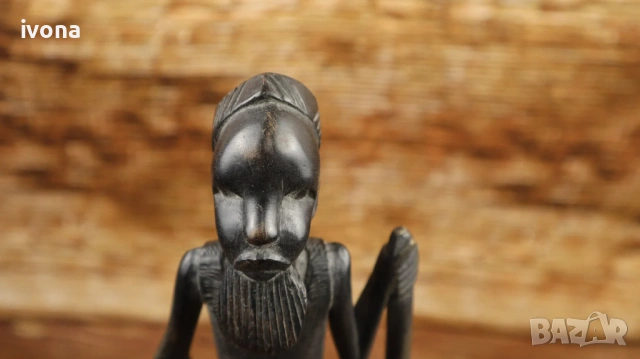 Дървена фигура на старец с тояга!, снимка 4 - Декорация за дома - 54278814