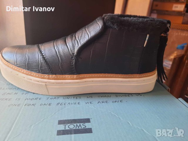 TOMS Paxton кожени обувки, снимка 3 - Дамски боти - 42512912