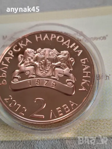 2 лева 2012г. Димчо Дебелянов, снимка 4 - Нумизматика и бонистика - 49485260