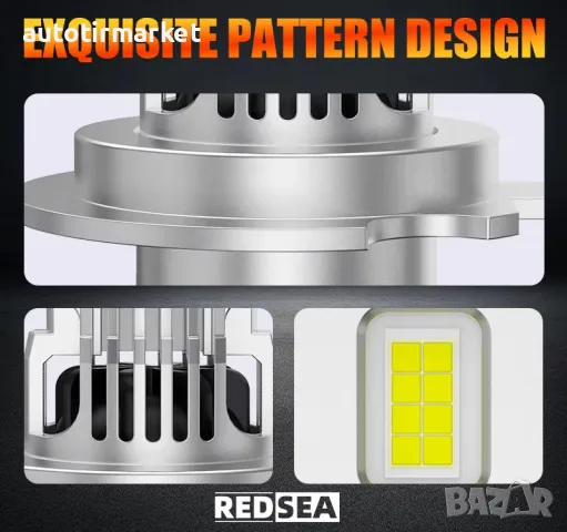 LED крушки H7 с вграден вентилатор LED – T281, снимка 4 - Аксесоари и консумативи - 56054377