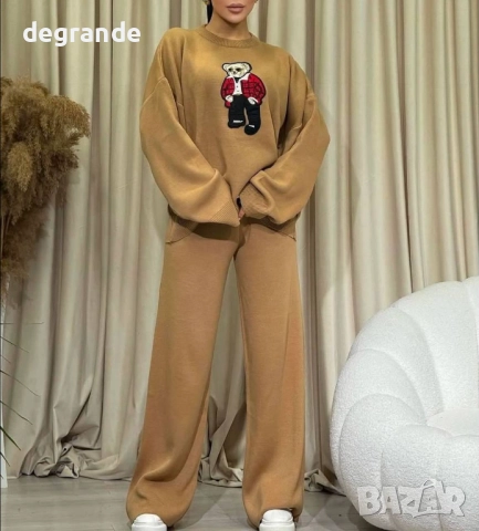 Дамски сет с мече  Универсален размер С М Л 