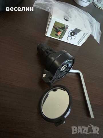 Вело огледало за задно виждане, вградено в дръжката (сгъваемо), снимка 4 - Части за велосипеди - 51093916