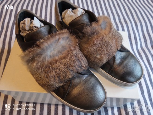 Ovie by Cristina Lucchi Дамски кецове заешка кожа 36 размер нови 