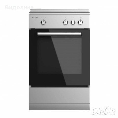 Газова печка Taurus CIG3FIXMG – 3 горелки, газова фурна 43L, инокс корпус, с дефект, снимка 3 - Печки, фурни - 52006429