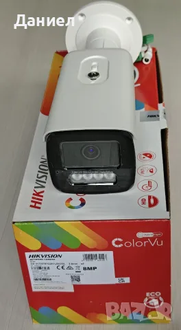 8MP IP камера с микрофон и говорител Hikvision ColorVu DS-2CD2T87G2H-LISU/SL, снимка 6 - IP камери - 56045529