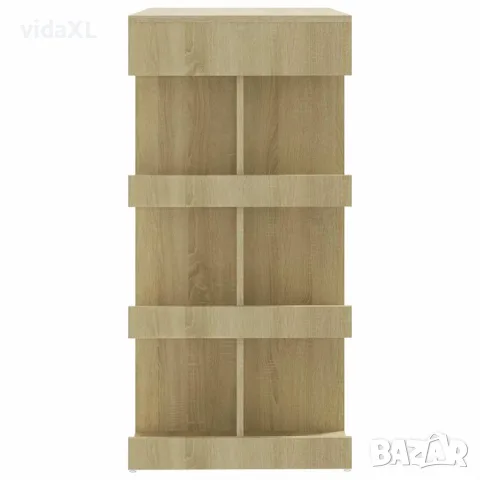 vidaXL Бар маса с рафтове сонома дъб 100x50x101,5 см инженерно дърво, снимка 6 - Маси - 56147827