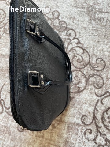 Дамска чанта кожа (черна), снимка 2 - Чанти - 38280913