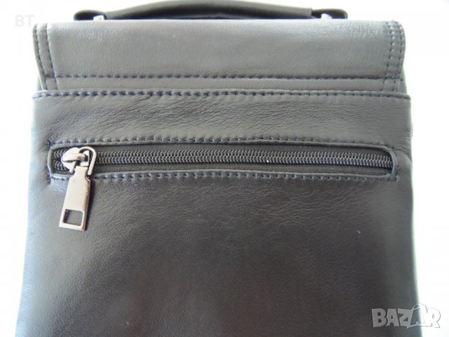 НАМАЛЕНА Мъжка чанта от естествена кожа Ar Pelle Италия, снимка 13 - Чанти - 38045581
