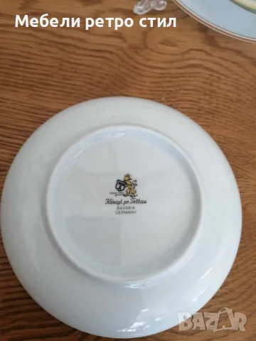 Порцеланът Konigl Tettau e изключително красив. Сервиза на Tettau има зашеметяващи детайли., снимка 15 - Сервизи - 47678985