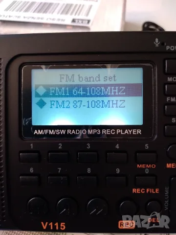 Радиоприемник RETEKESS V115 FM/MW/SW, снимка 11 - Радиокасетофони, транзистори - 55970979