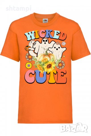 Детска тениска Wicked cute,Halloween,Хелоуин,Празник,Забавление,Изненада,Обичаи,, снимка 7 - Детски тениски и потници - 38158761