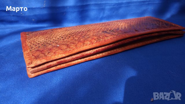 Чантичка-портмоне от естествена змийска кожа , снимка 7 - Портфейли, портмонета - 42204984
