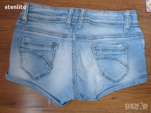 MISS TWO Jeans къси дънки с накъсан ефект ХS, снимка 7 - Дънки - 29851113