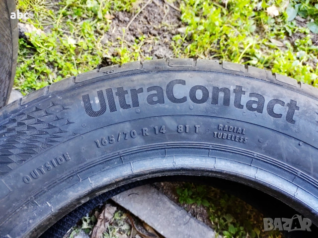 Летни гуми Continental UltraContact 165/70/14 81T на 8,000 км, снимка 7 - Гуми и джанти - 54324415