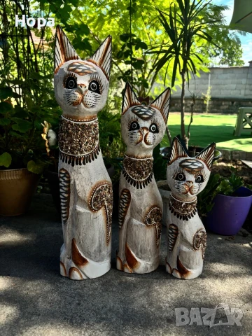 Котки от дърво 50см, 40см, 30см 